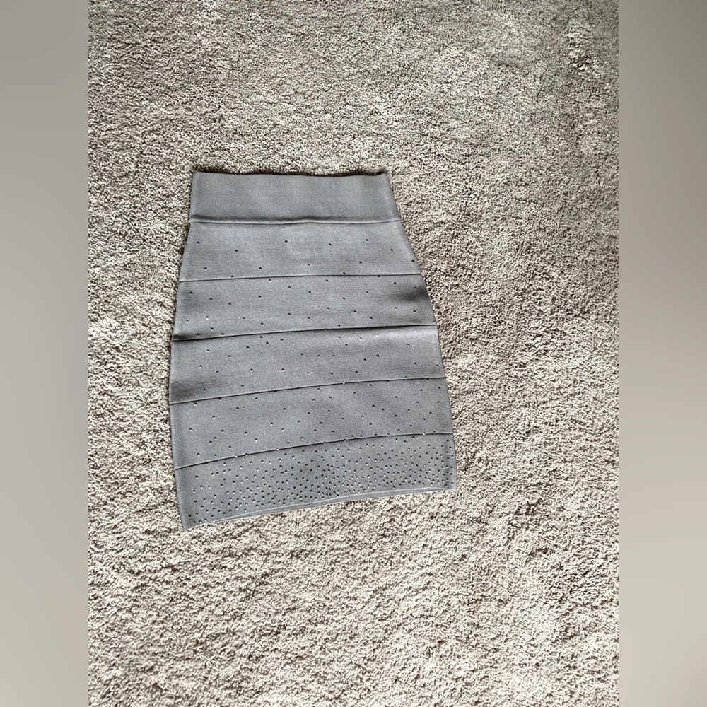 Gray bandage skirt